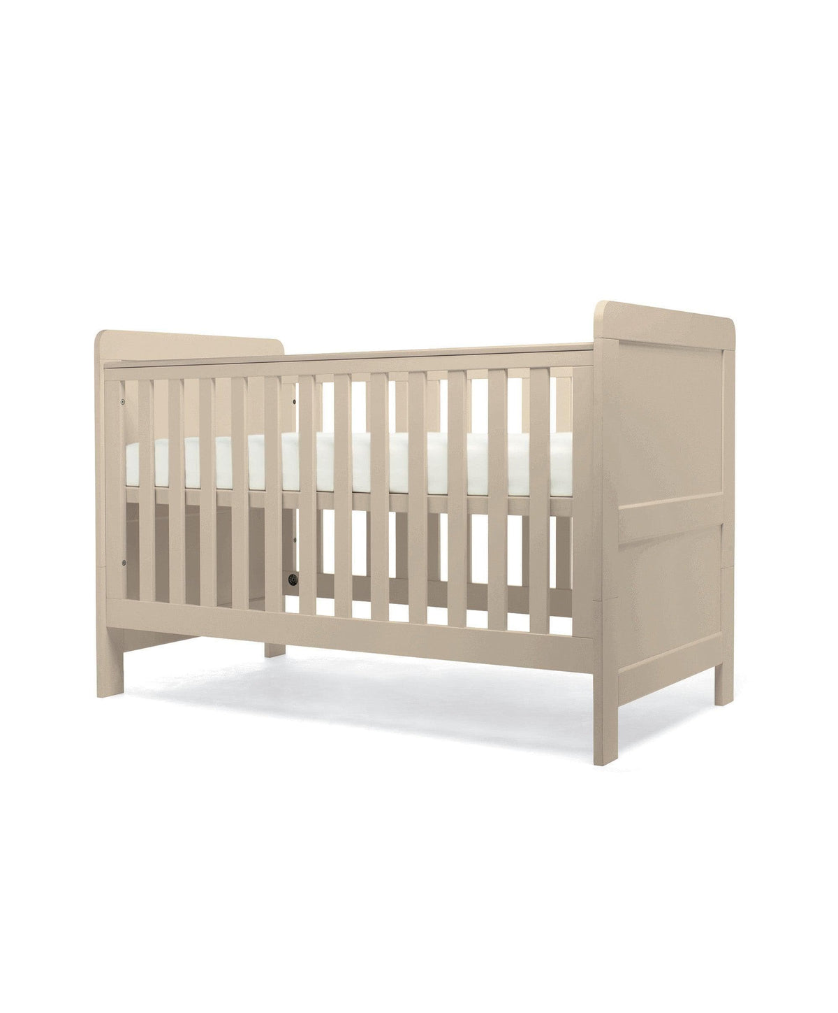 Mamas & Papas Hampden Cotbed & Essential Airflow Pocket Spring Cotbed Mattress Bundle - Cashmere