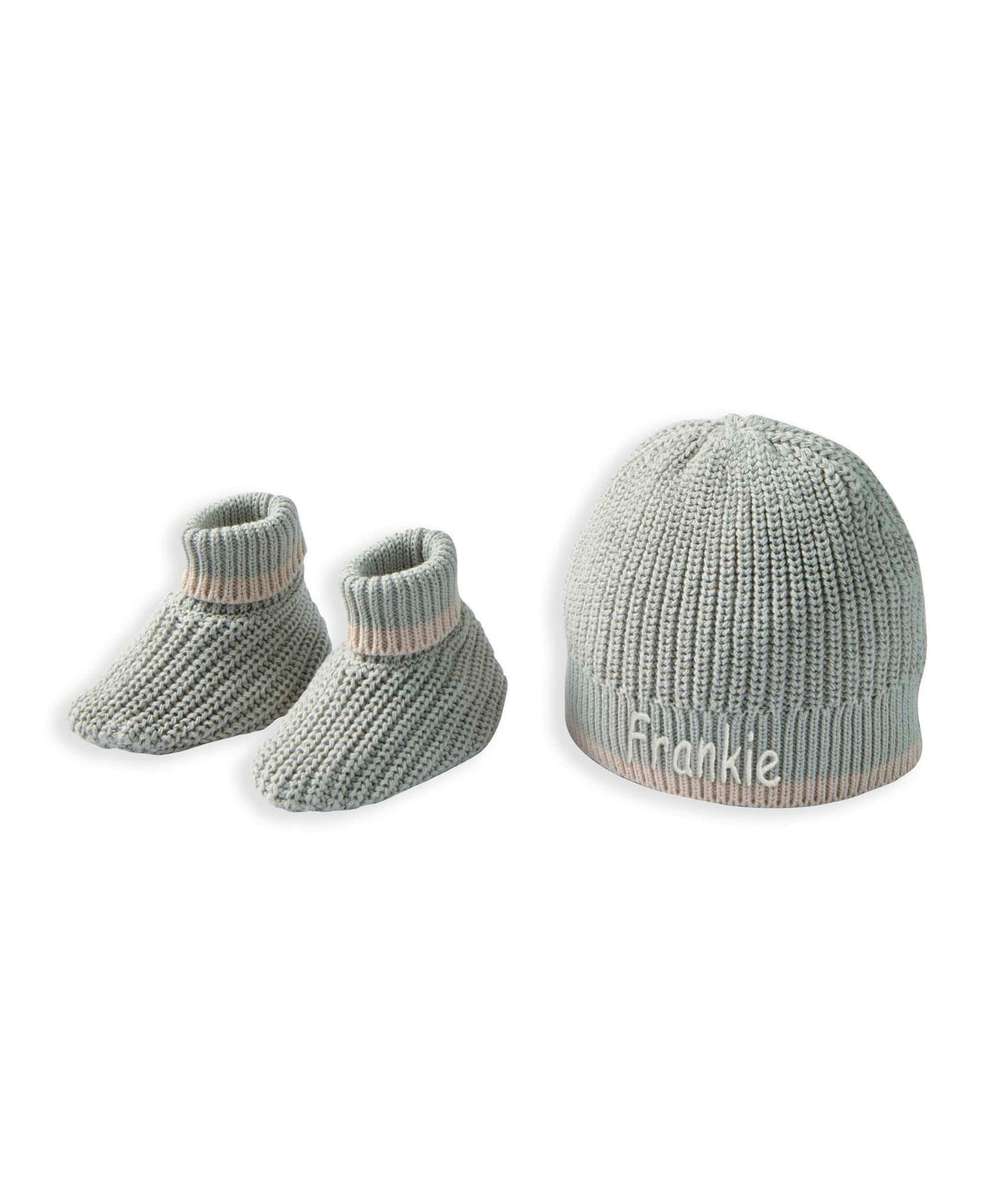 Mamas & Papas Hats & Booties Welcome to the world Knitted Hat and Booties Set