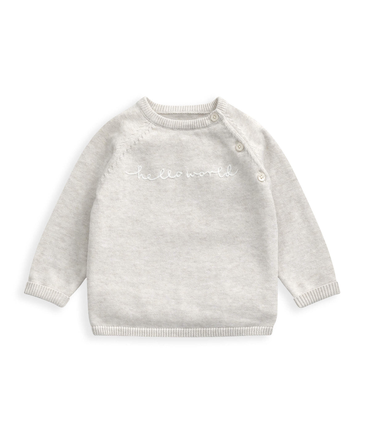 Mamas & Papas Hello World Knit Set (2 Piece) - White