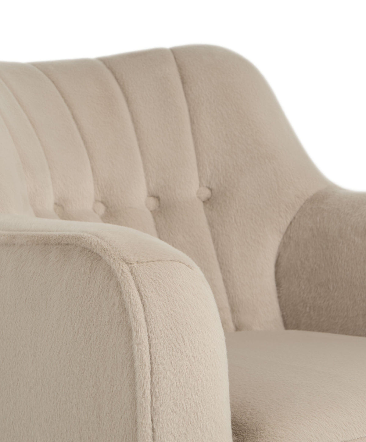 Mamas & Papas Hilson Nursing Chair & Footstool Set - Almond Sherpa