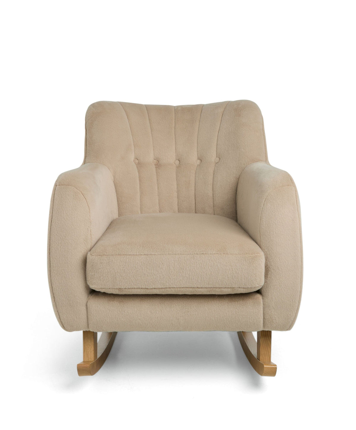 Mamas & Papas Hilson Nursing Chair & Footstool Set - Almond Sherpa