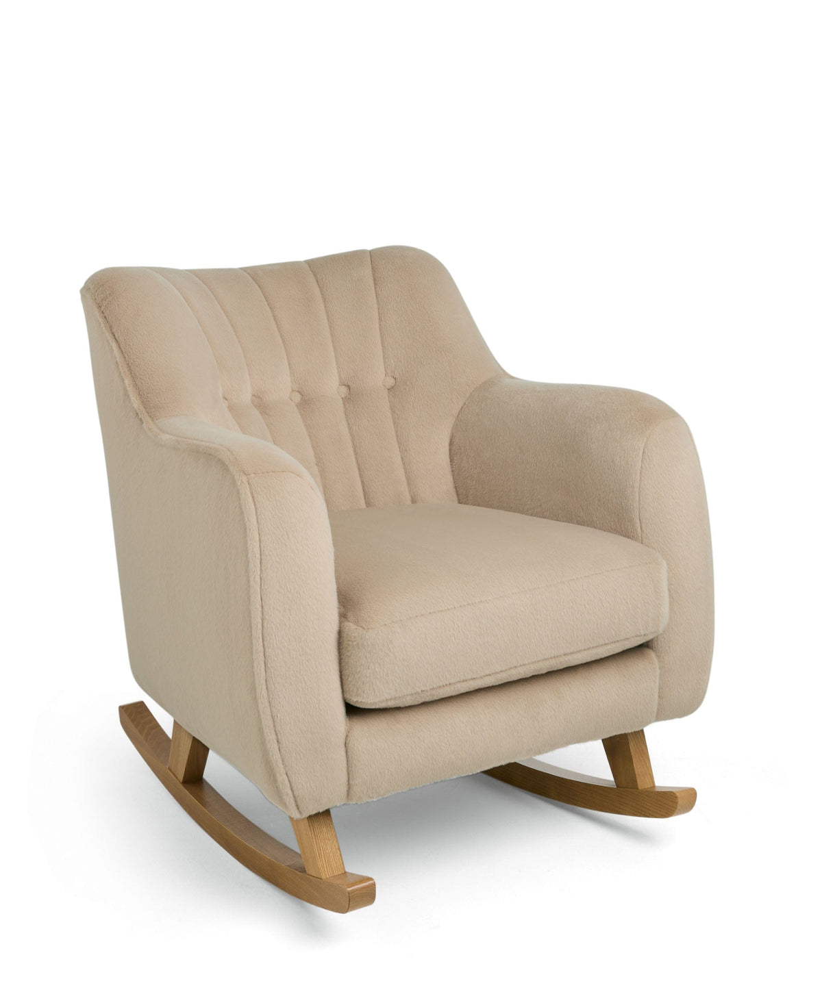 Mamas & Papas Hilson Nursing Chair & Footstool Set - Almond Sherpa