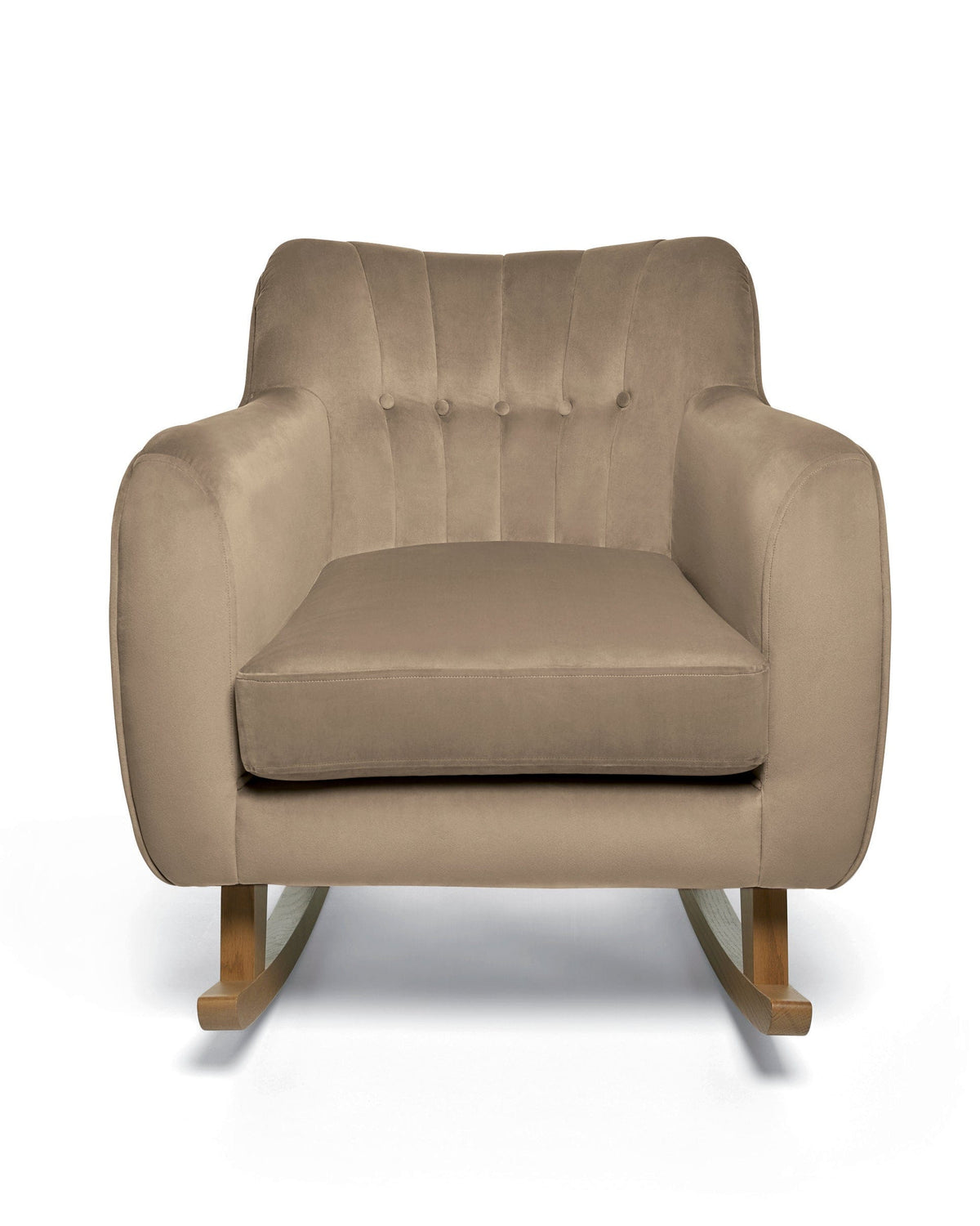 Mamas & Papas Hilson Nursing Chair & Footstool Set - Mocha Velvet