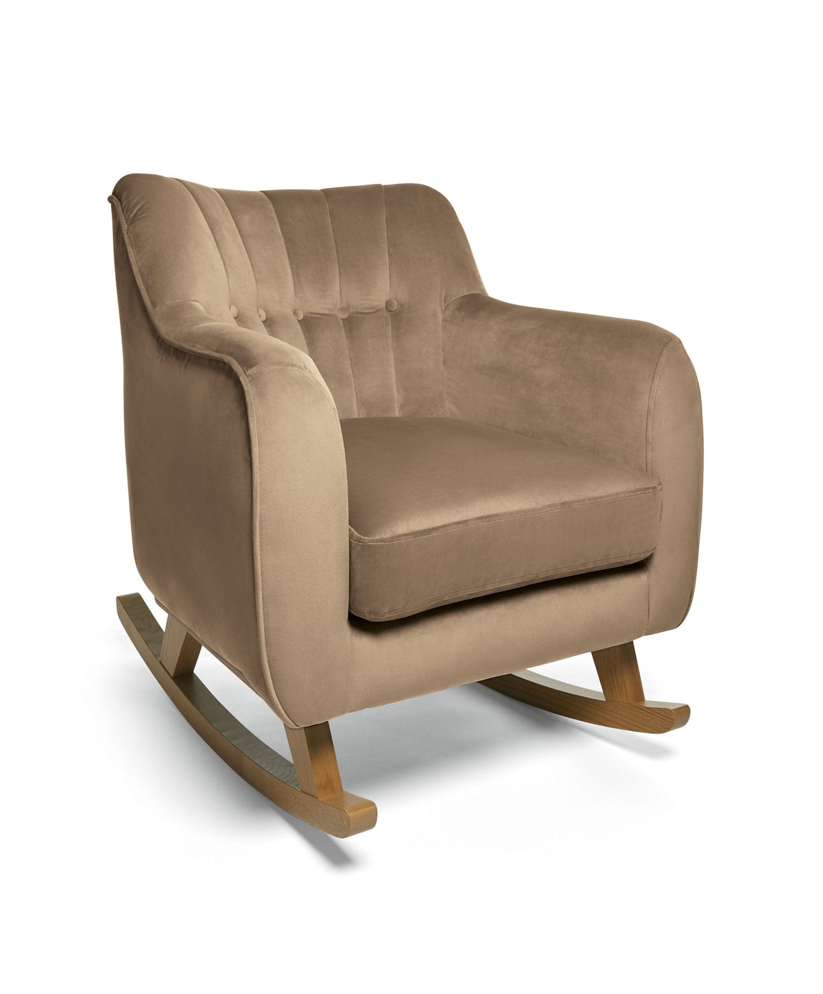 Mamas & Papas Hilson Nursing Chair & Footstool Set - Mocha Velvet
