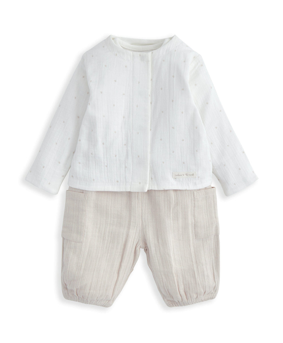 Mamas & Papas Jacket, Bodysuit, and Trousers Set (3 Pieces)