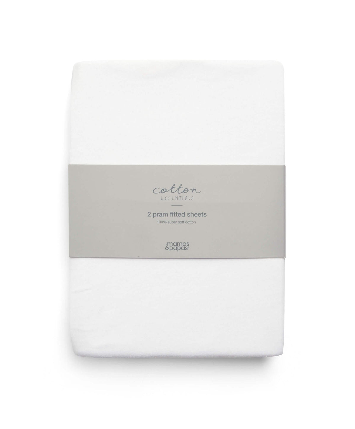 Mamas & Papas Moses Basket Sheets Carrycot/Large Moses Fitted Sheets (2 pack)