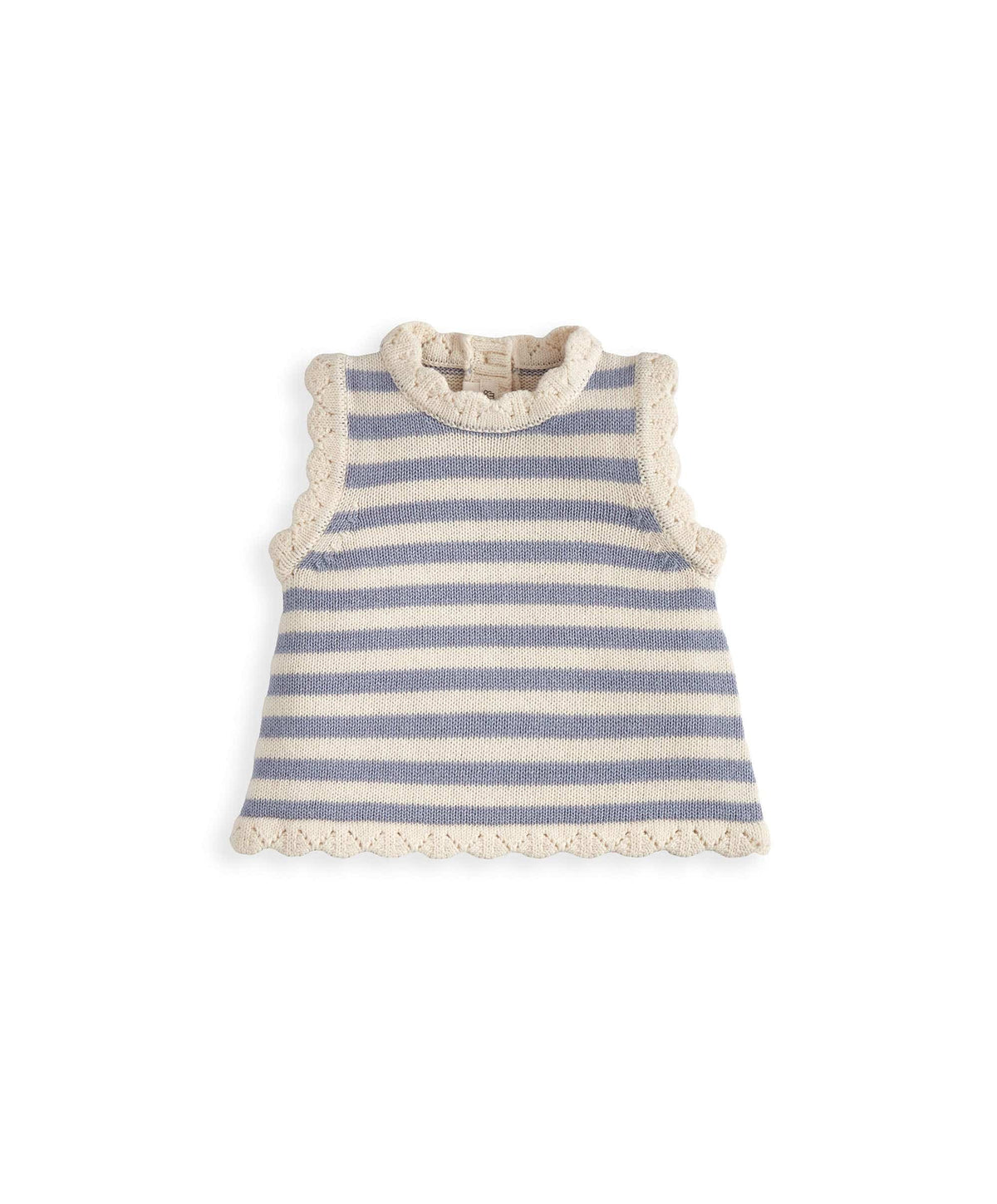 Mamas & Papas Outfits & Sets Blue Striped Knitted Top & Shorts
