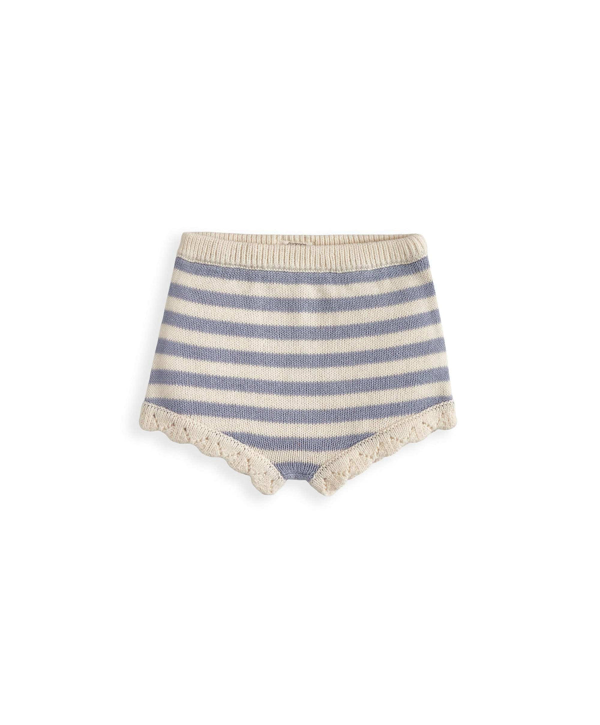 Mamas & Papas Outfits & Sets Blue Striped Knitted Top & Shorts