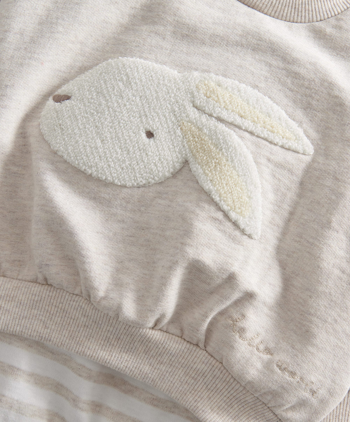 Mamas & Papas Outfits & Sets Bunny Sweatshirt & Stripe Legging Set