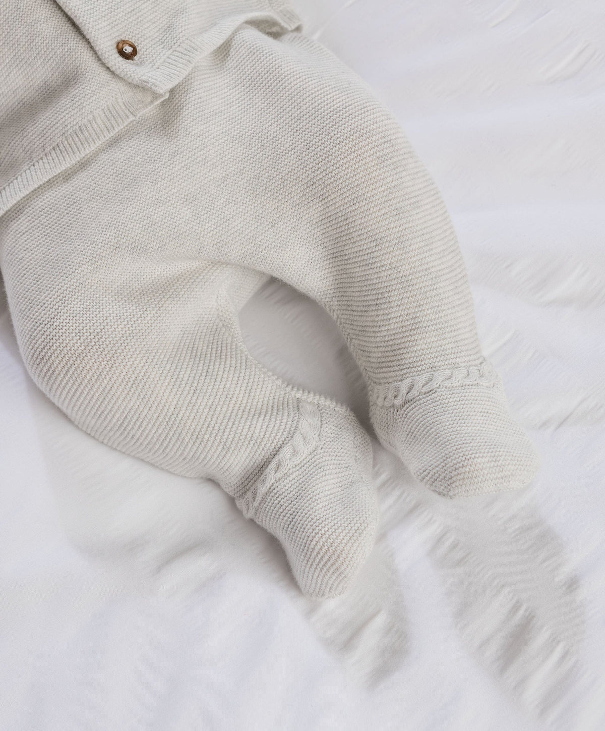 Mamas & Papas Outfits & Sets Cable Knit Top & Bottoms Set (2 Pieces) - Grey