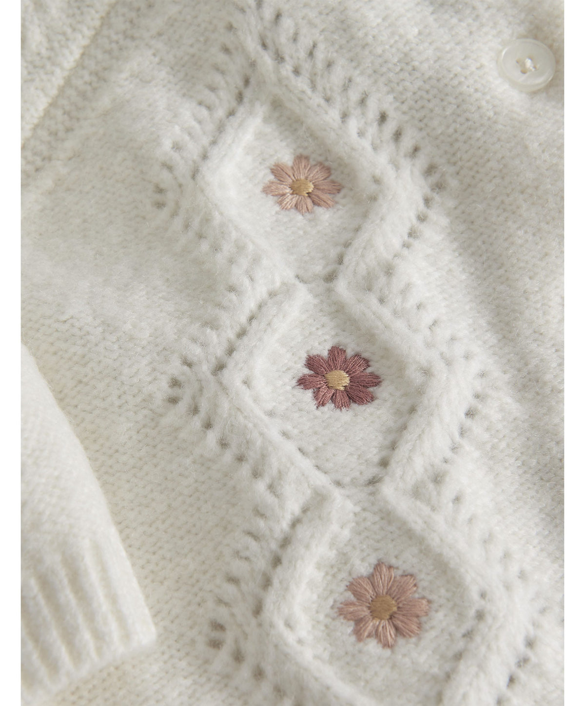 Mamas & Papas Outfits & Sets Embroidered Knit Cardigan & Legging Set (2 Pieces)