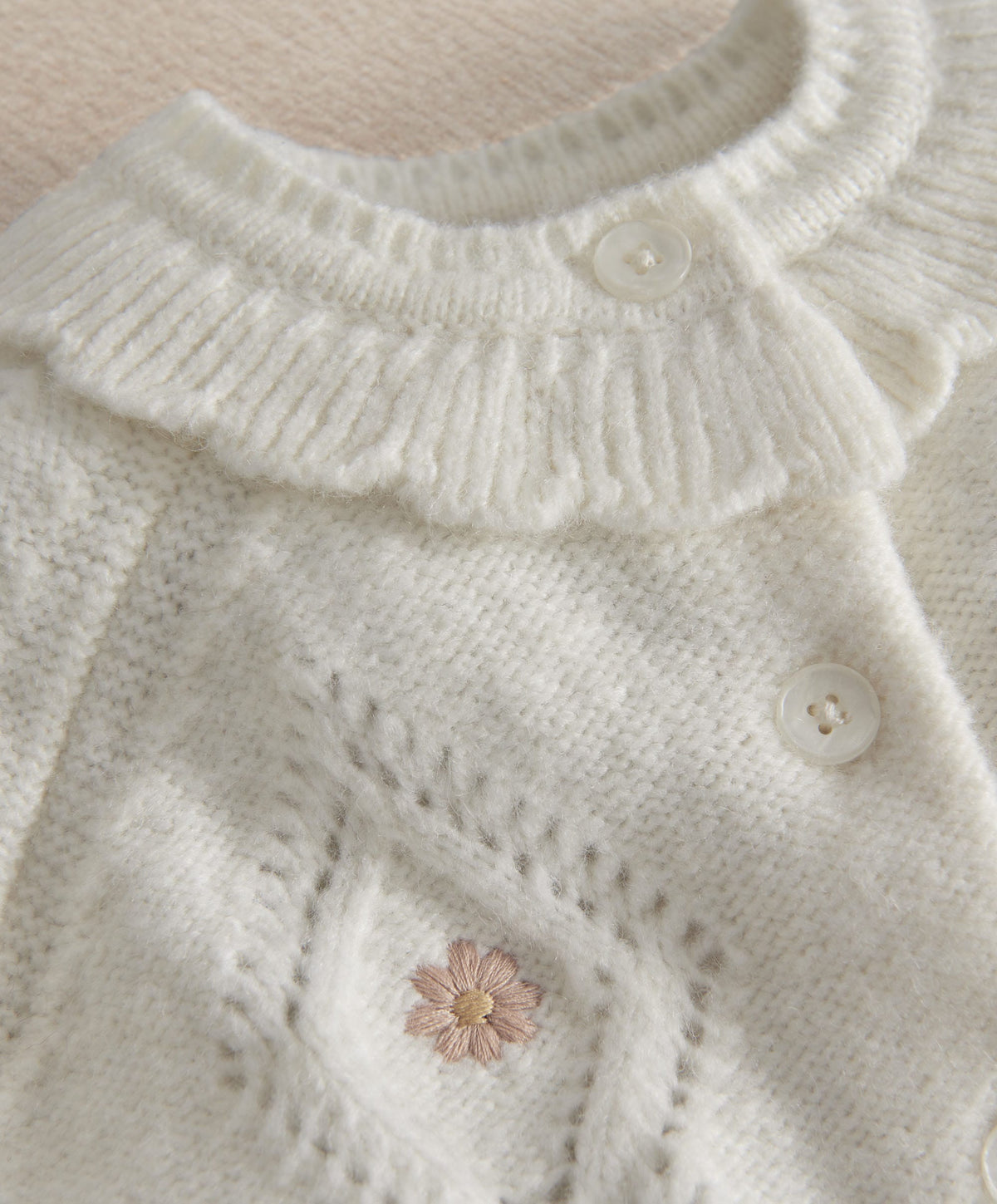 Mamas & Papas Outfits & Sets Embroidered Knit Cardigan & Legging Set (2 Pieces)