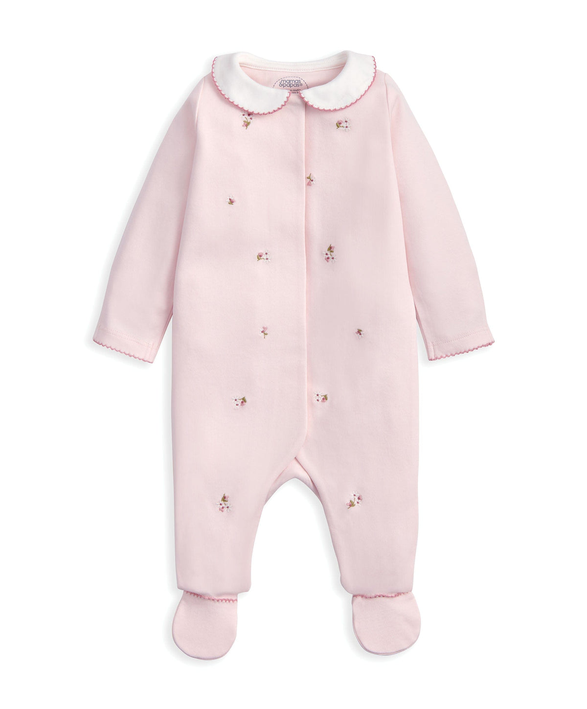 Mamas & Papas Outfits & Sets Embroidered Romper Hat & Blanket Set (3 Pieces) - Pink