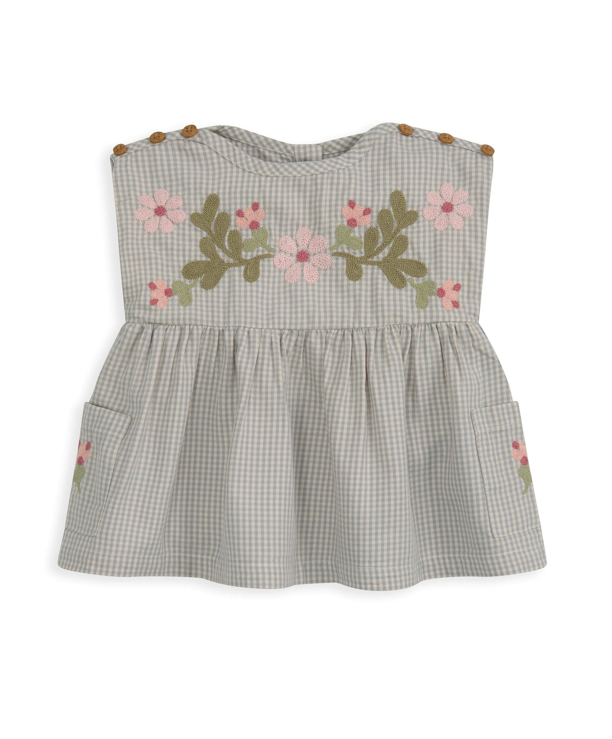 Mamas & Papas Outfits & Sets Gingham Top & Shorts Outfit Set