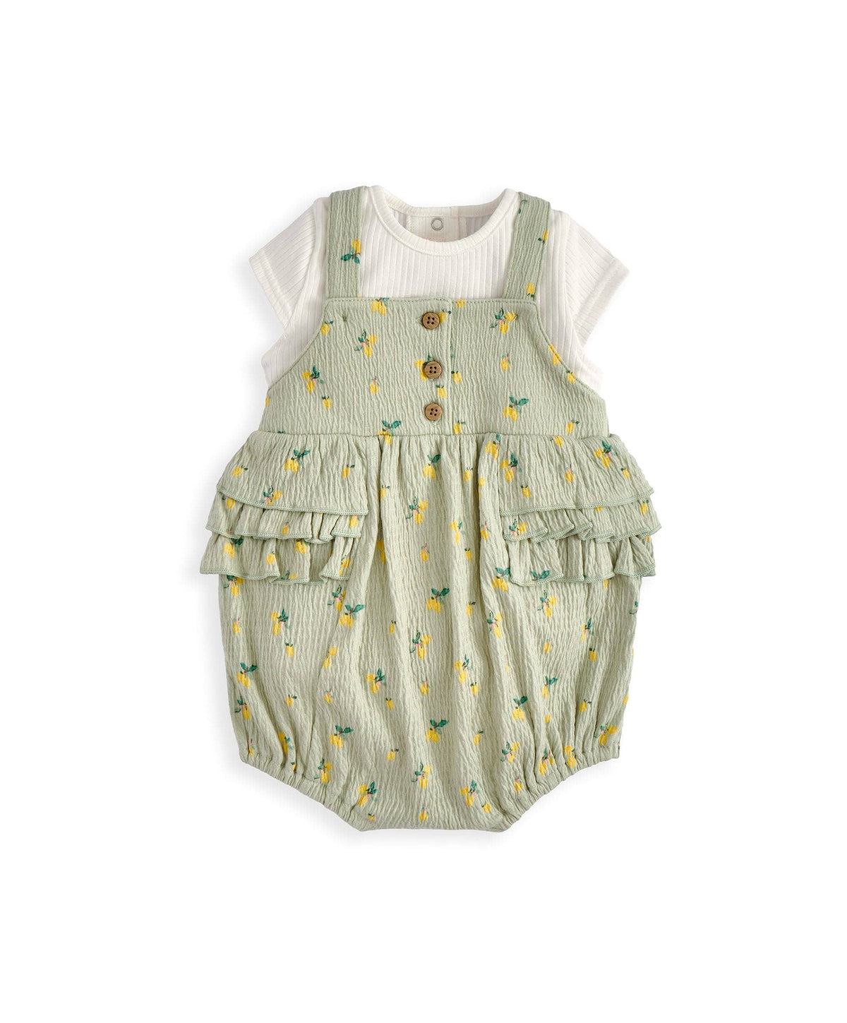 Mamas & Papas Outfits & Sets Hibiscus Bodysuit & Romper Outfit Set
