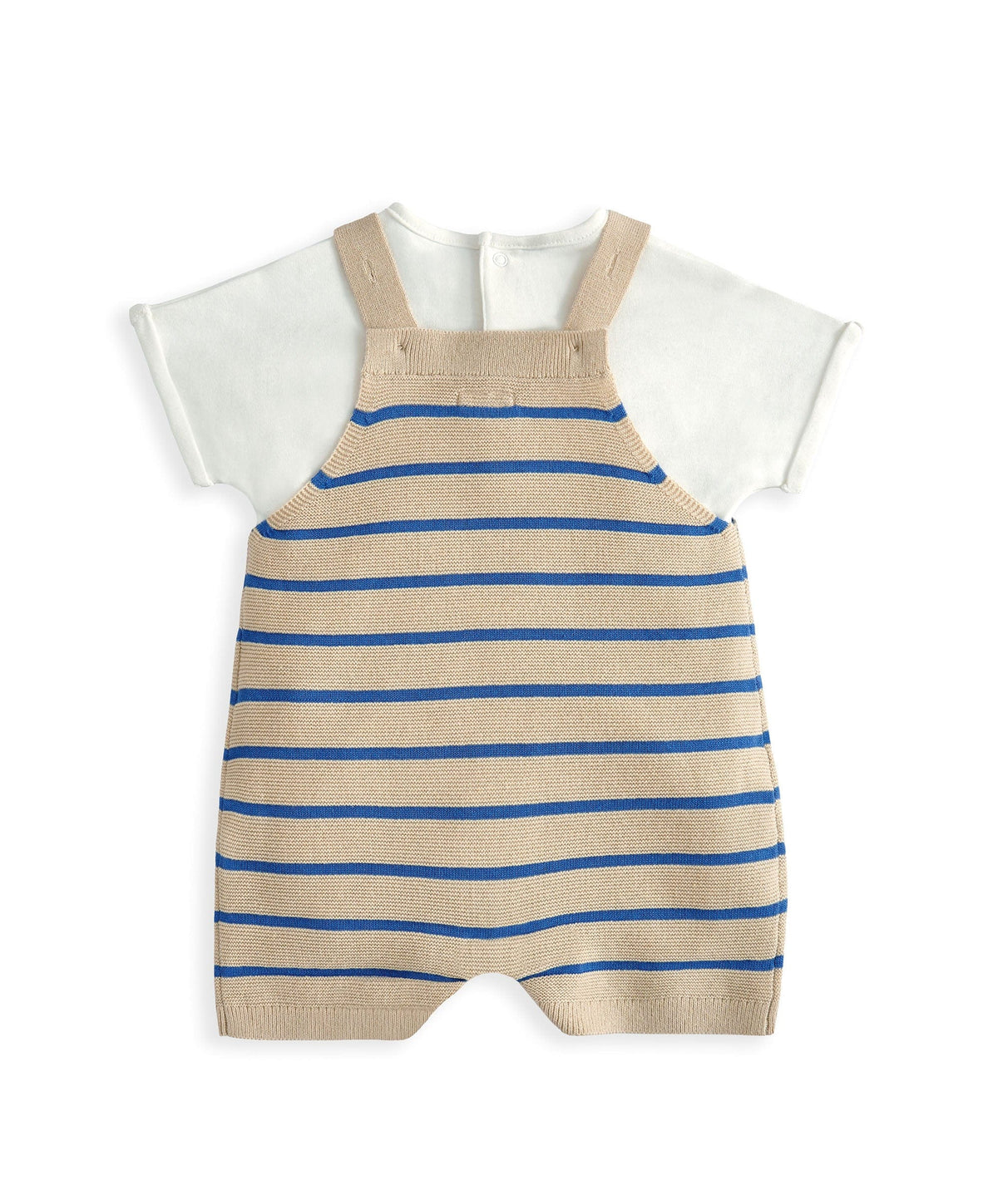 Mamas & Papas Outfits & Sets Knitted Dungarees & T-Shirt Set