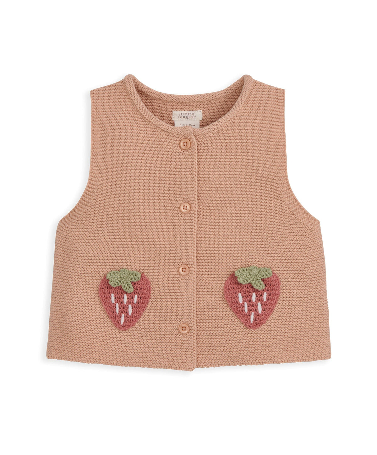 Mamas & Papas Outfits & Sets Knitted Waistcoat & Denim Trousers