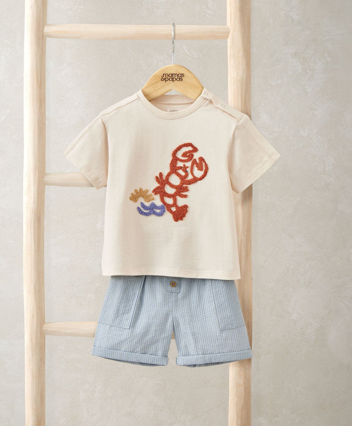 Mamas & Papas Outfits & Sets Lobster T-Shirt & Shorts Outfit Set