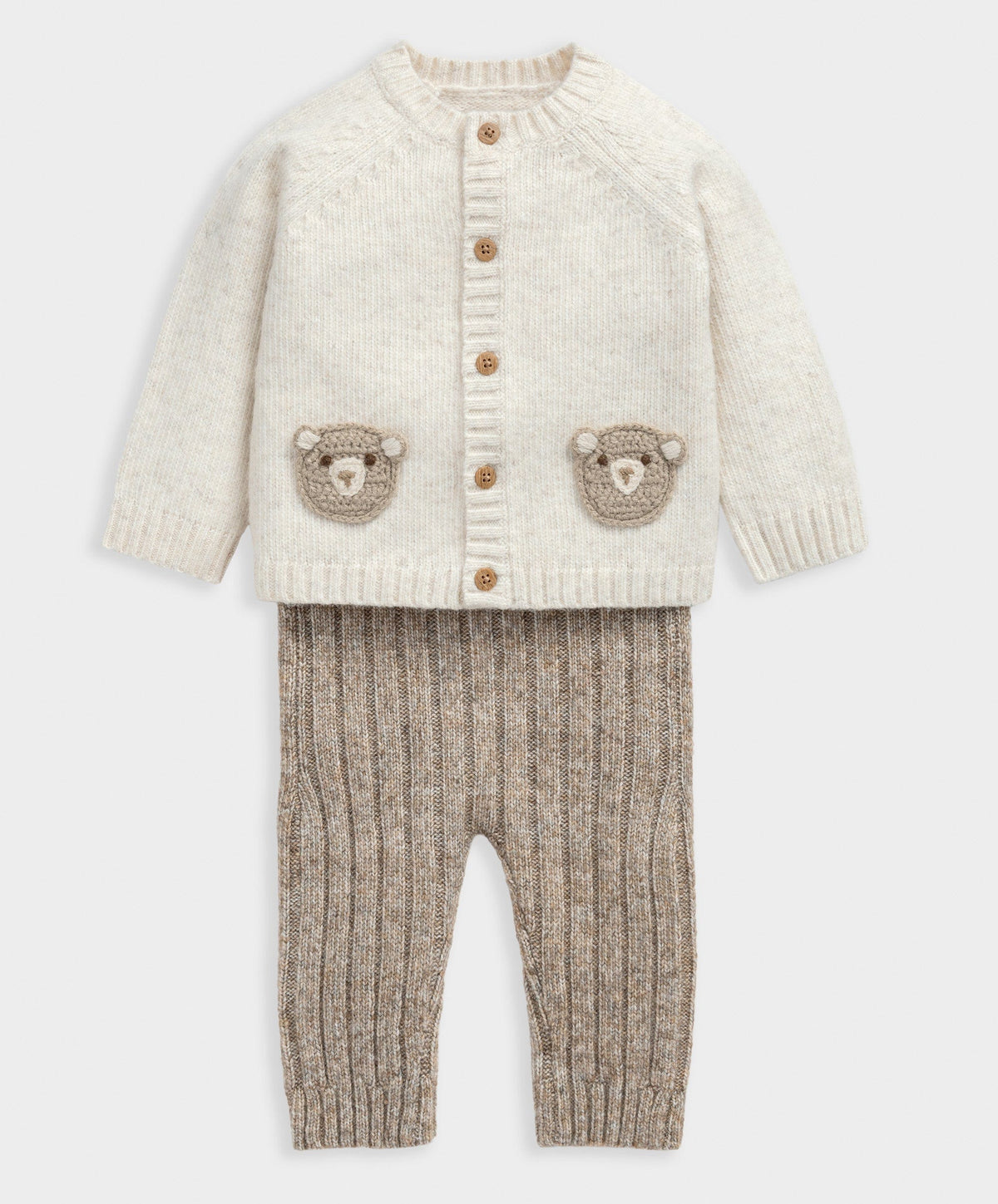 Mamas & Papas Outfits & Sets Me & You Bear Cardigan & Leggings Outfit Set