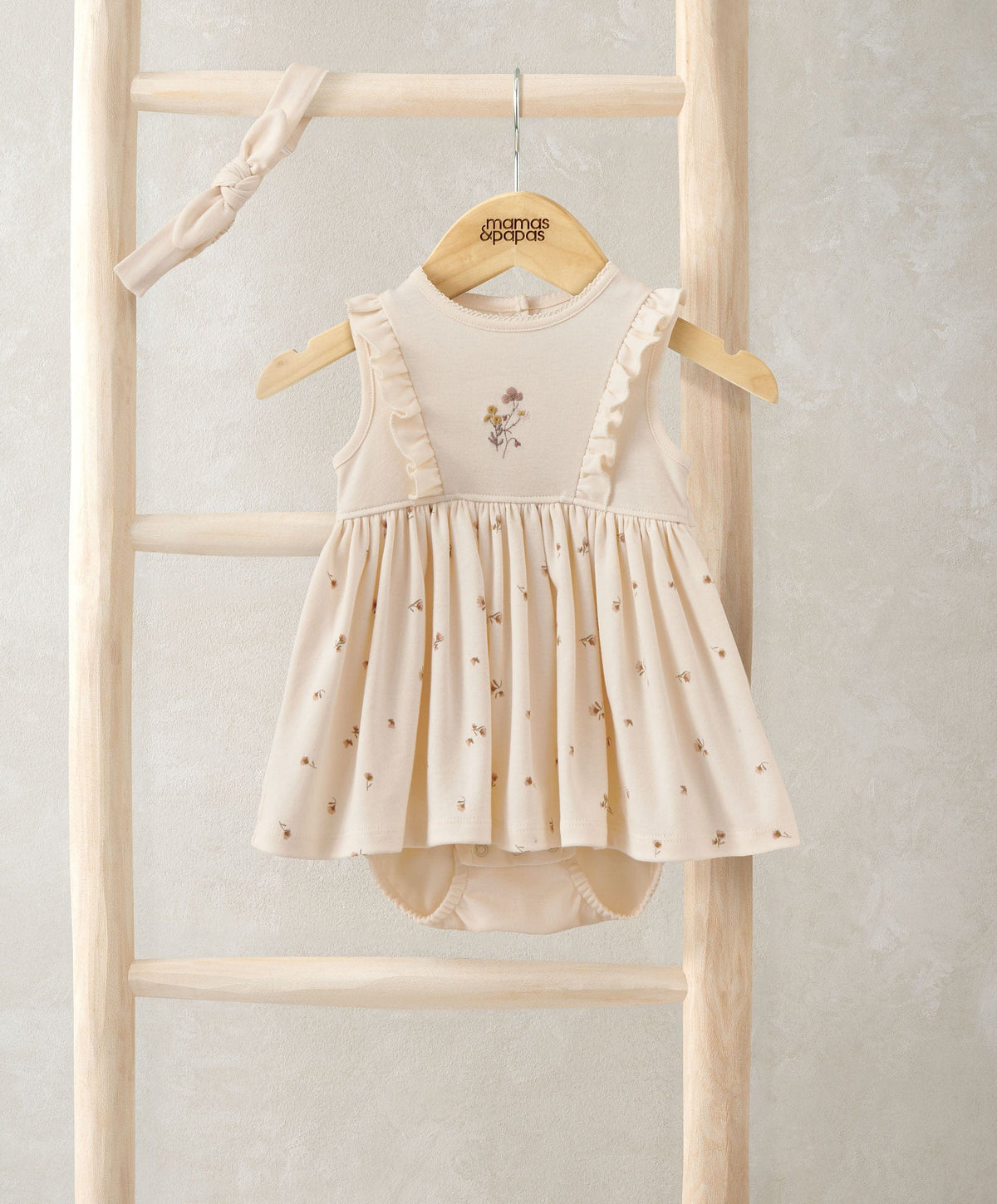 Mamas & Papas Outfits & Sets Mock Skirt Romper With Headband