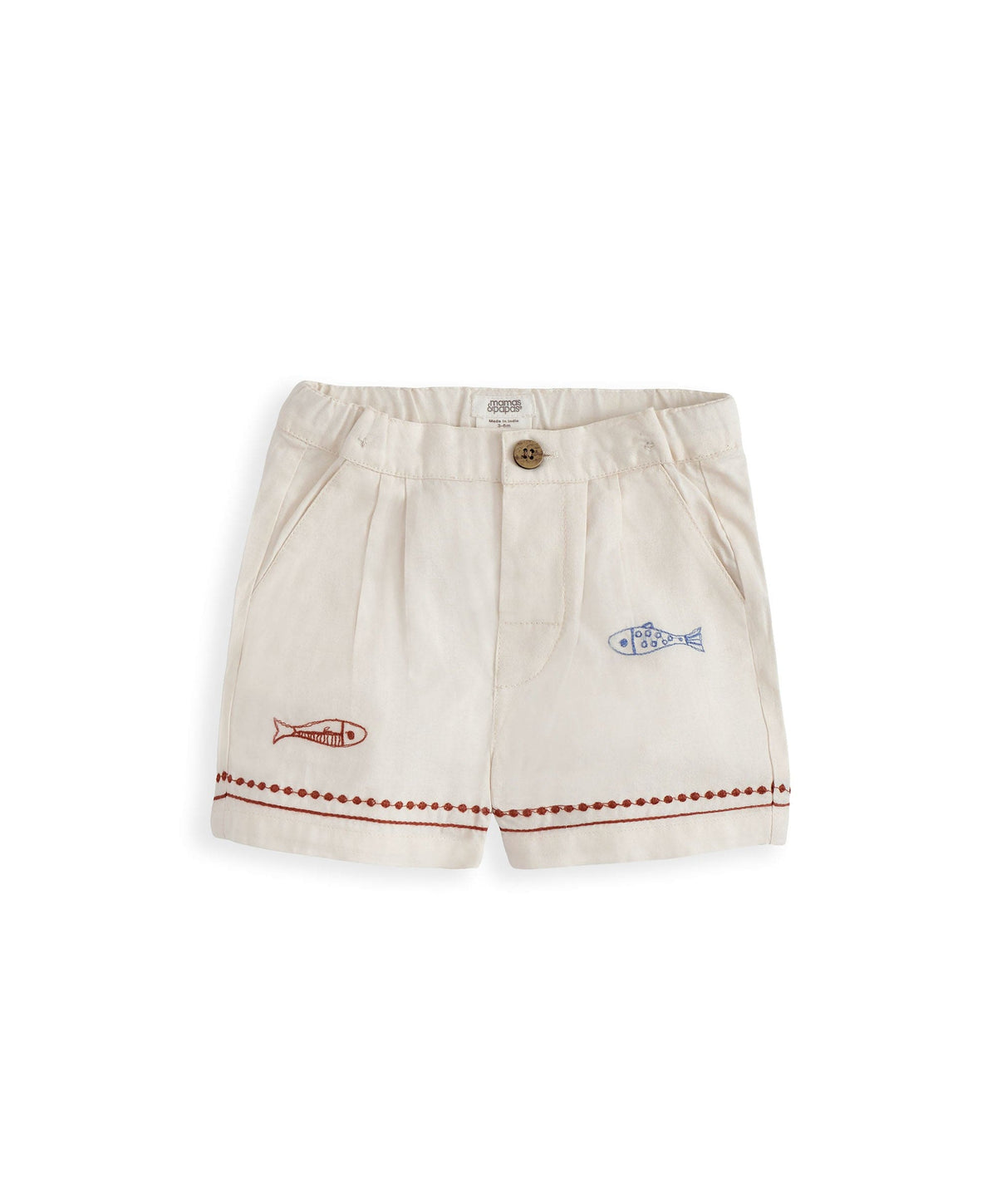 Mamas & Papas Outfits & Sets Sardine Linen Top & Shorts Set