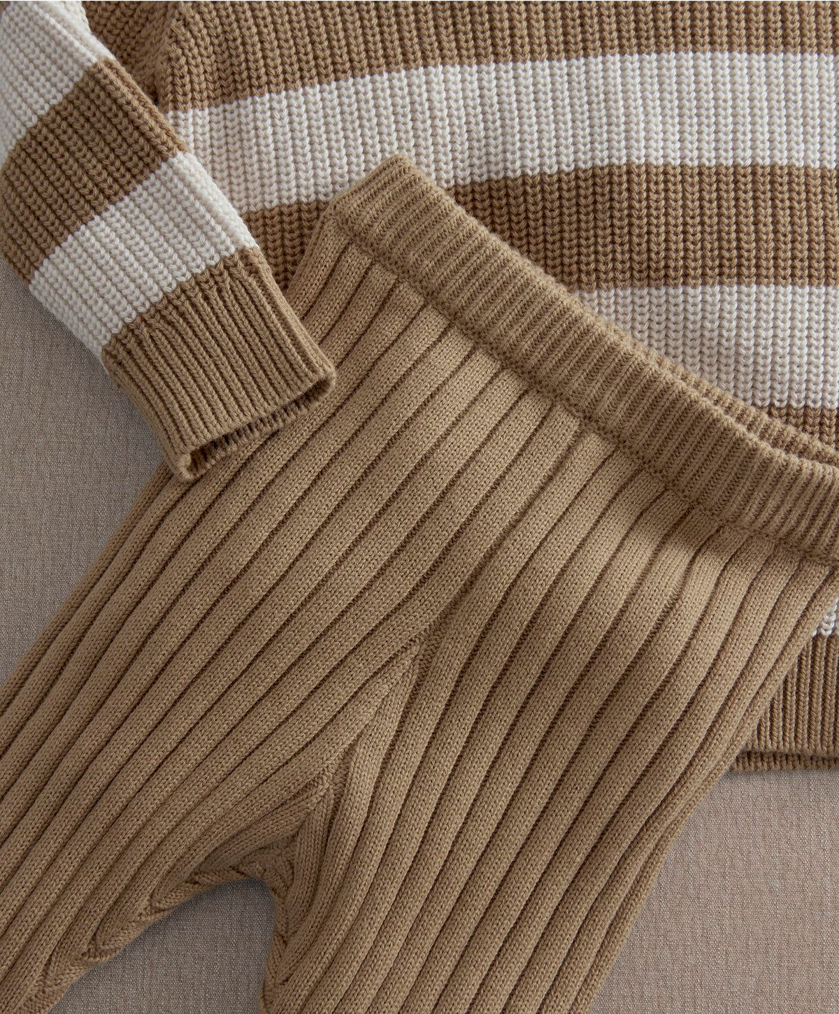 Mamas & Papas Outfits & Sets Stripe Knitted Jumper & Leggings Set