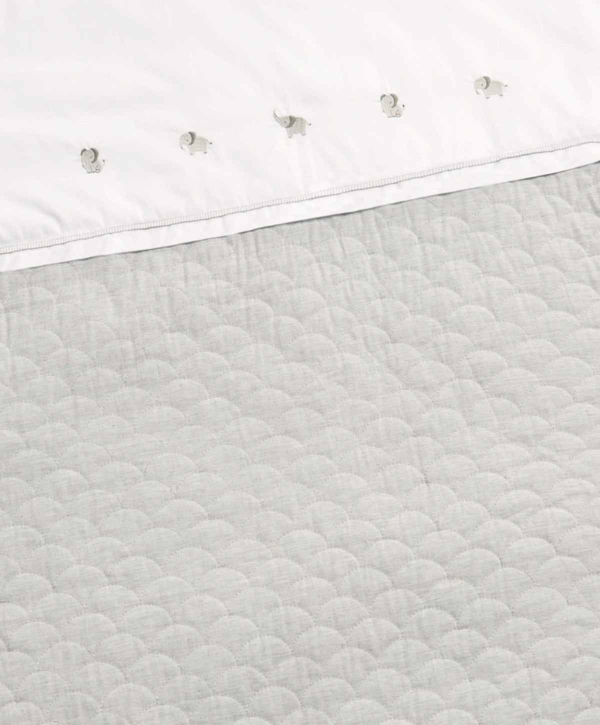 Mamas & Papas Quilts & Coverlets Grey Quilt (2.5 Tog) - Welcome to the World Elephant