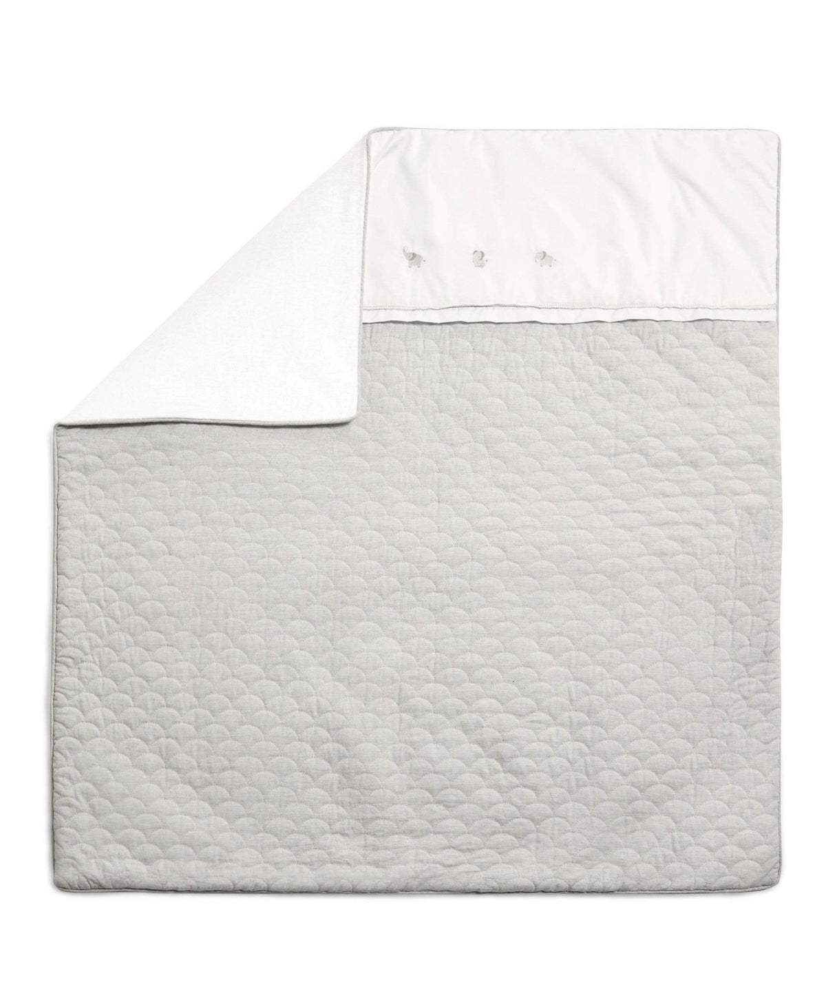 Mamas & Papas Quilts & Coverlets Grey Quilt (2.5 Tog) - Welcome to the World Elephant
