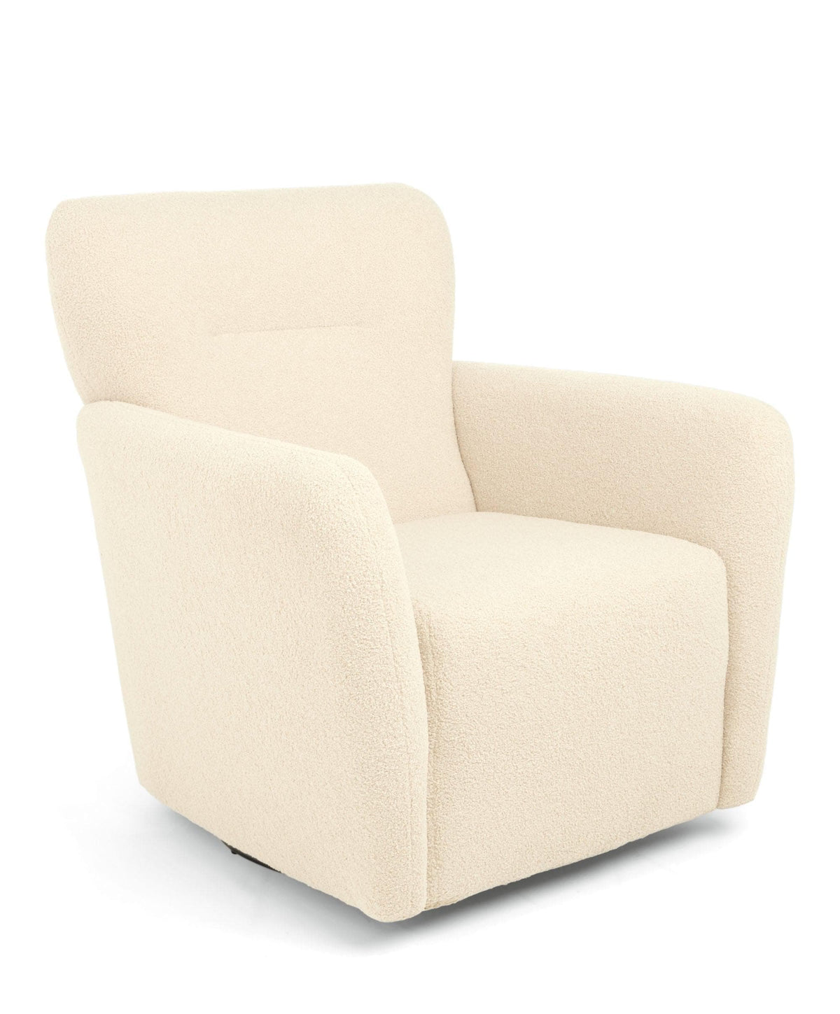 Mamas & Papas Settle Swivel Nursing Chair & Stool - Off White Boucle