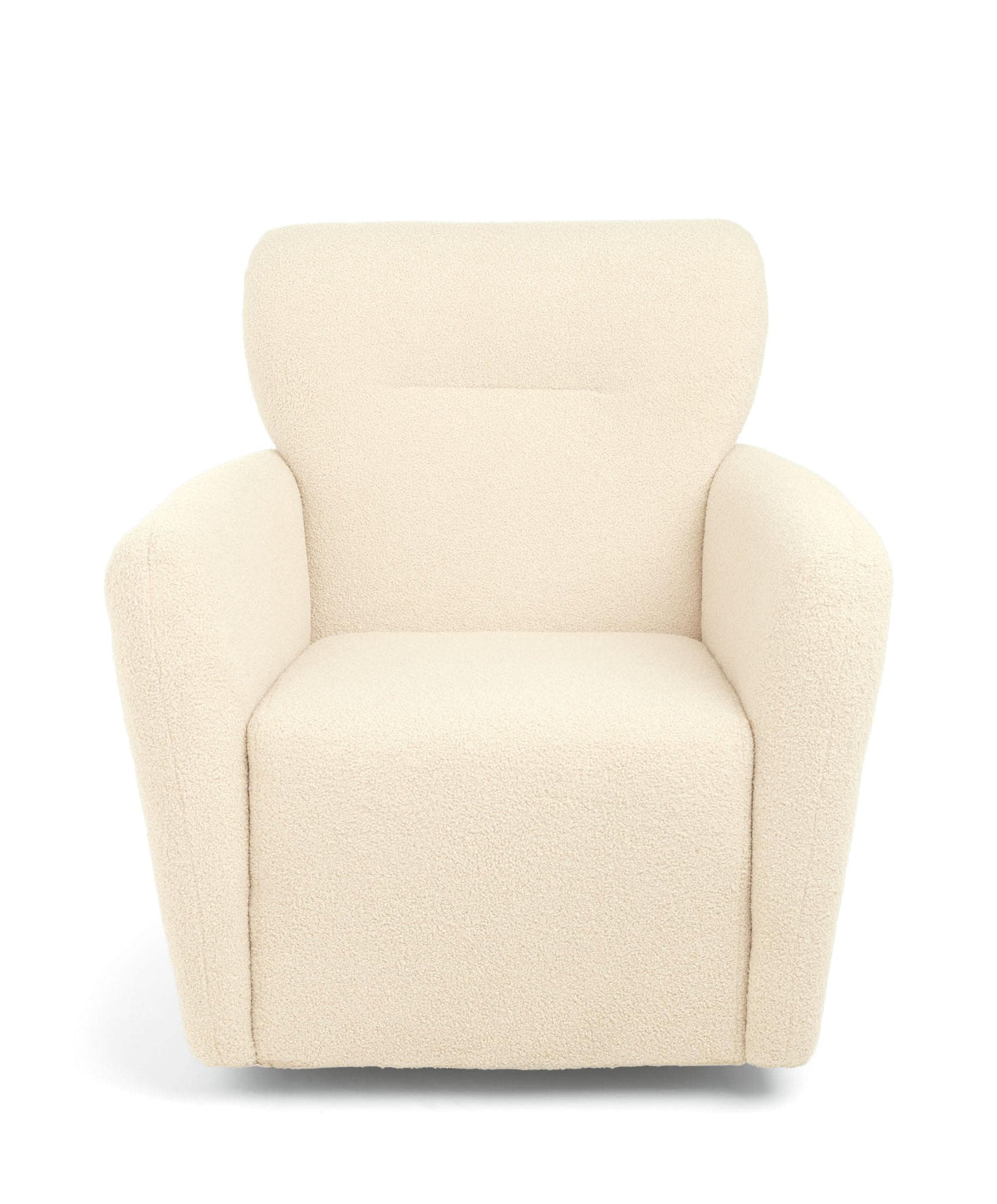 Mamas & Papas Settle Swivel Nursing Chair & Stool - Off White Boucle