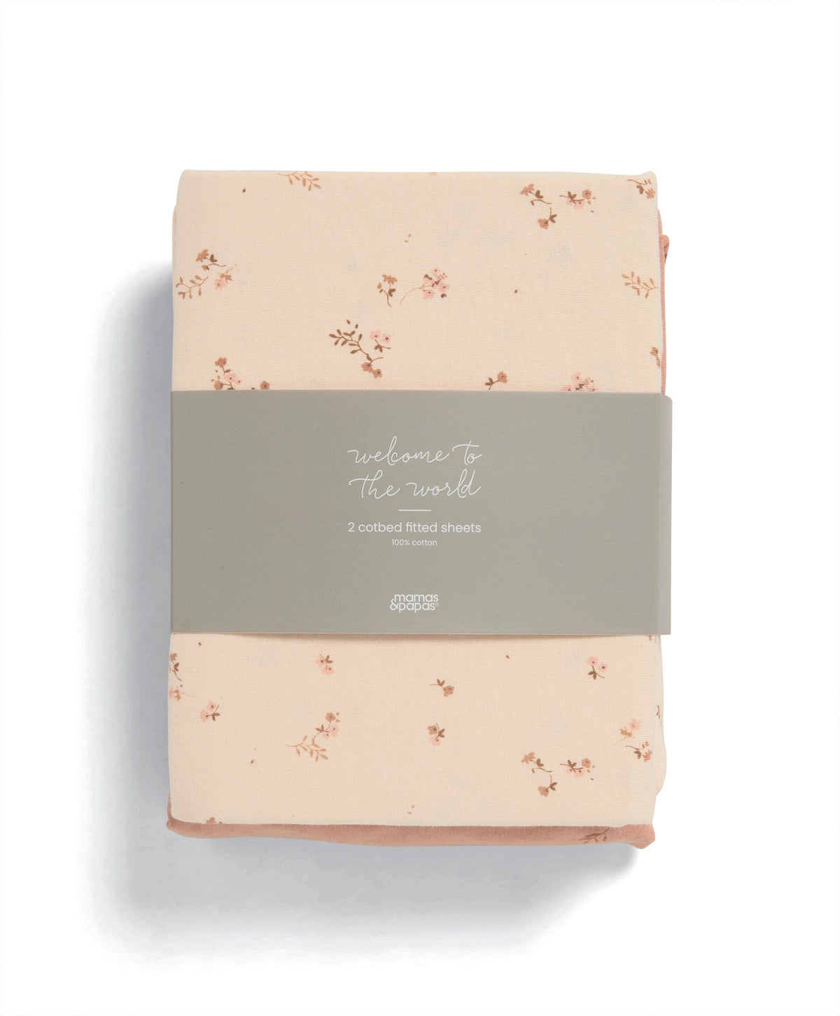 Mamas & Papas Sheets Cotbed Fitted Sheets (2 Pack) - Wildflower