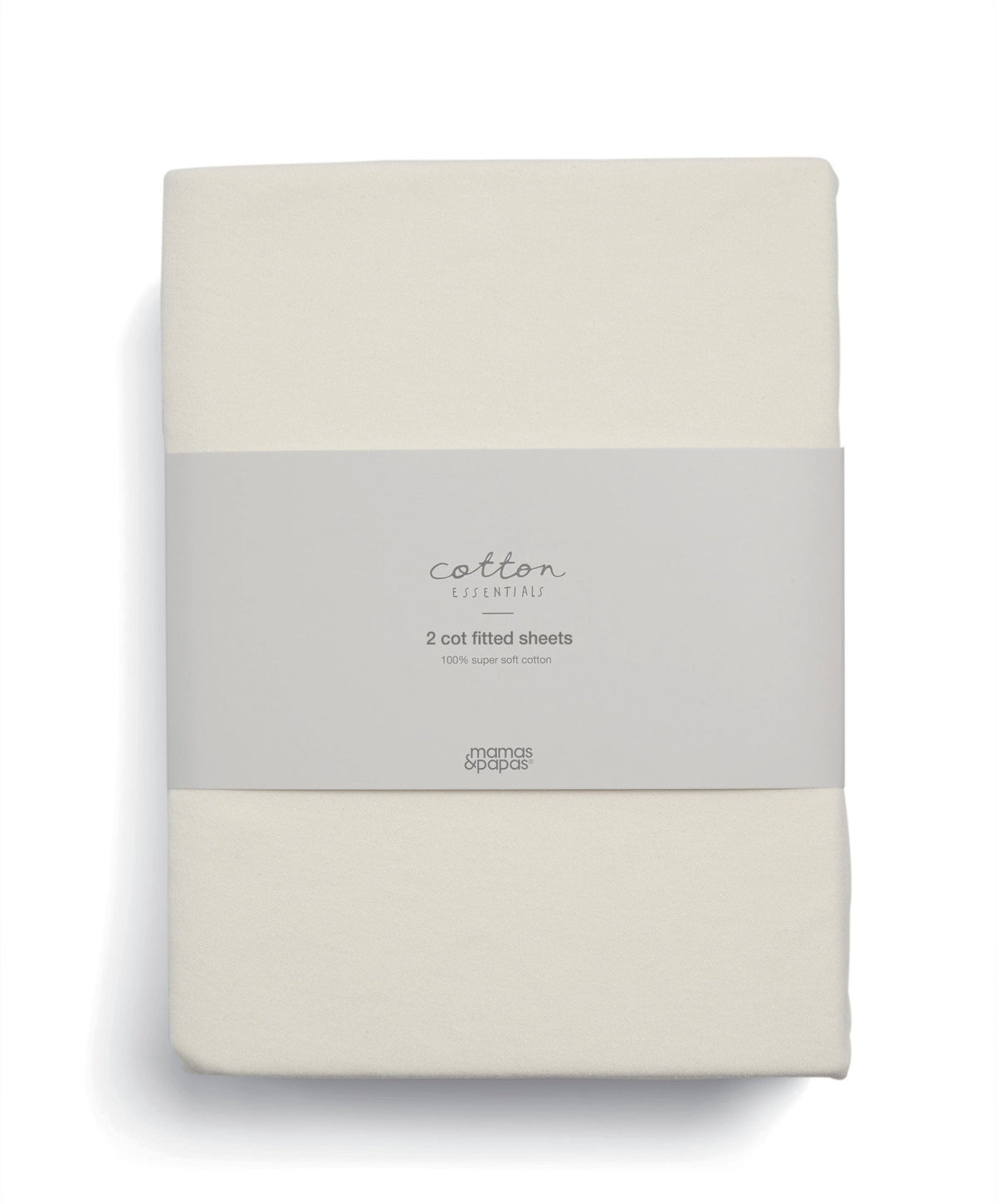 Mamas & Papas Sheets Petite Cot Fitted Sheets (2 Pack) - Cream