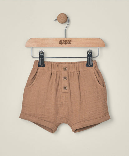 Mamas & Papas Shorts Linen Shorts - Brown