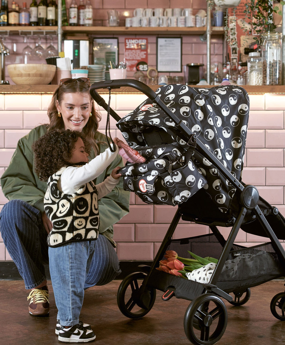 Mamas & Papas Stroller Organiser Mamas & Papas x Another Fox Stroller Organiser - Ying & Yang