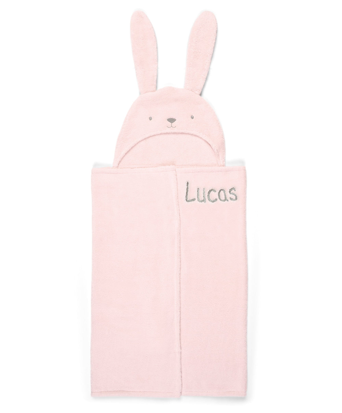 Mamas & Papas Towelling Hooded Baby Towel - Pink Bunny
