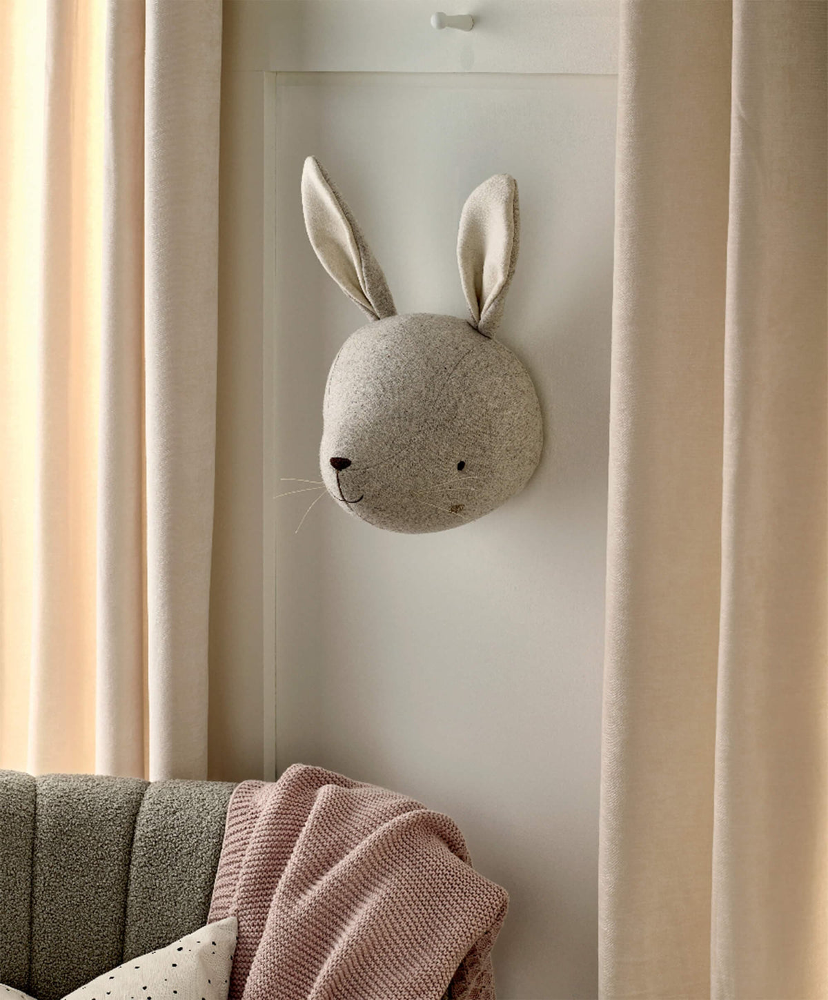 Mamas & Papas Wall Art & Wallpaper Bunny Head Wall Art - Welcome to the World Seedling