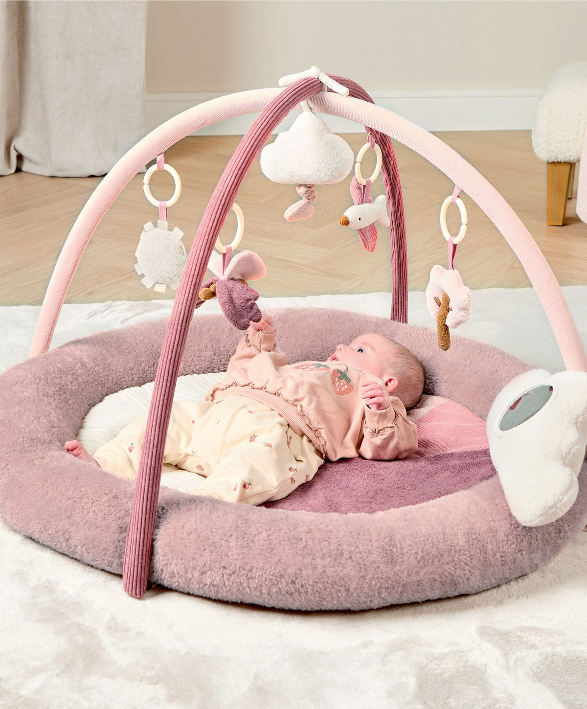 Mamas & Papas Welcome to the World Tummy Time Roll - Floral
