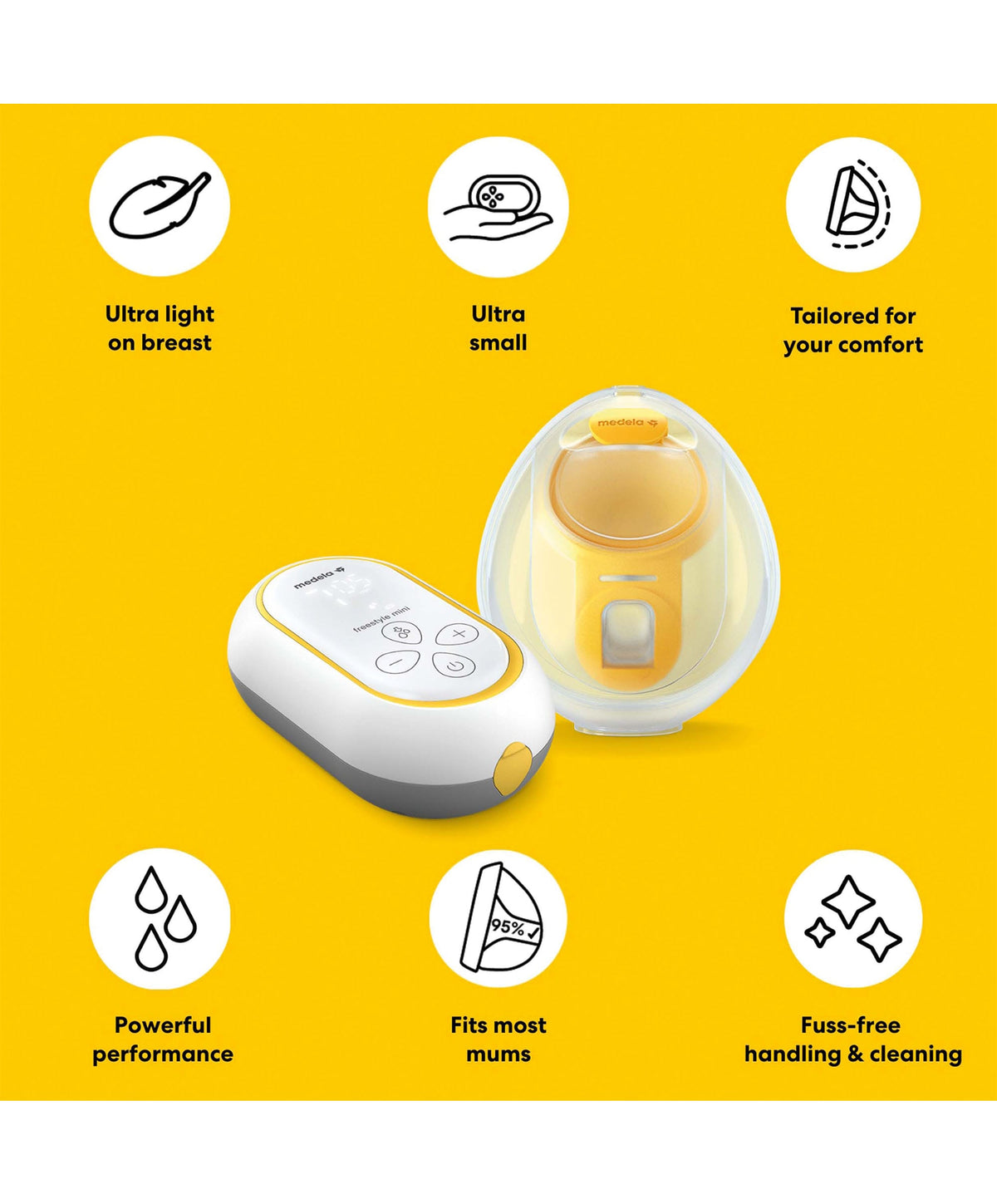 Medela Breastfeeding Freestyle Mini Hands Free Single Electric Breast Pump