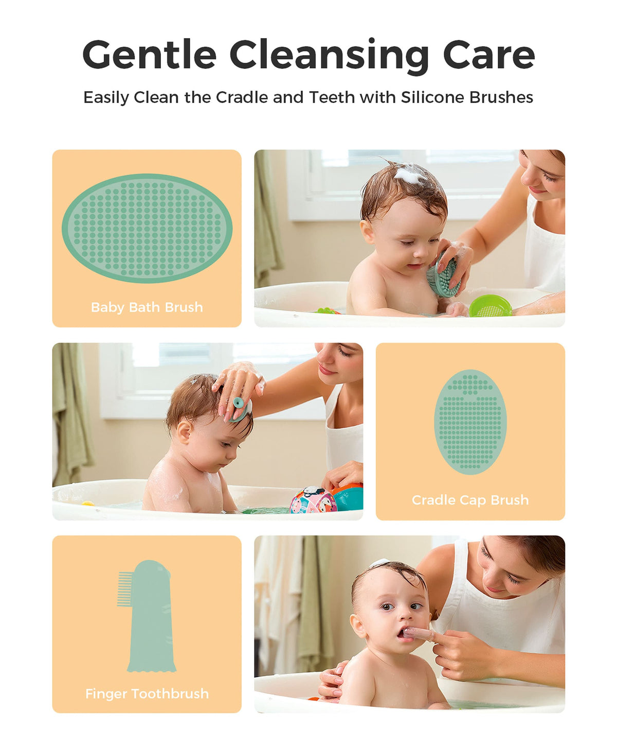 Momcozy Baby Care Momcozy Core Baby Kit - White/Green