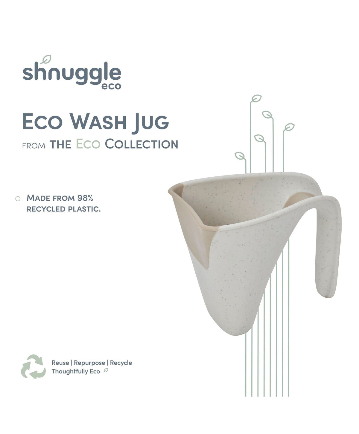 Shnuggle Baby Care Shnuggle ECO Washy Rinsing Jug - Cookies & Cream