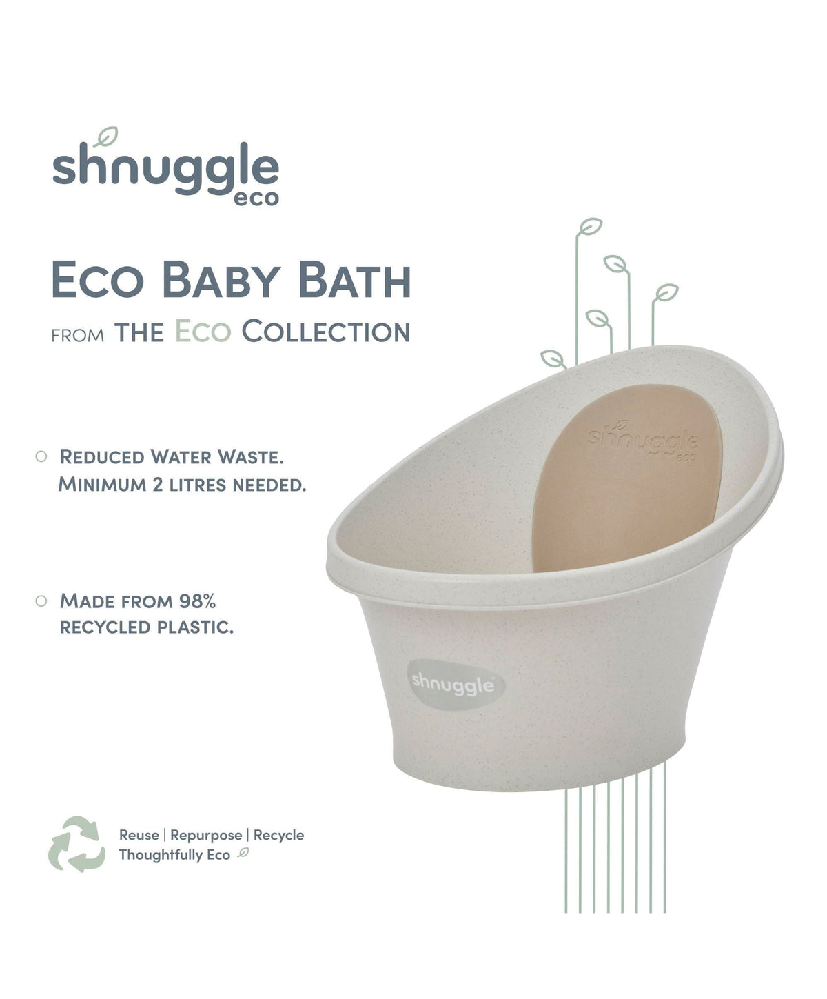 Shnuggle Baths Shnuggle ECO Baby Bath - Cookies & Cream