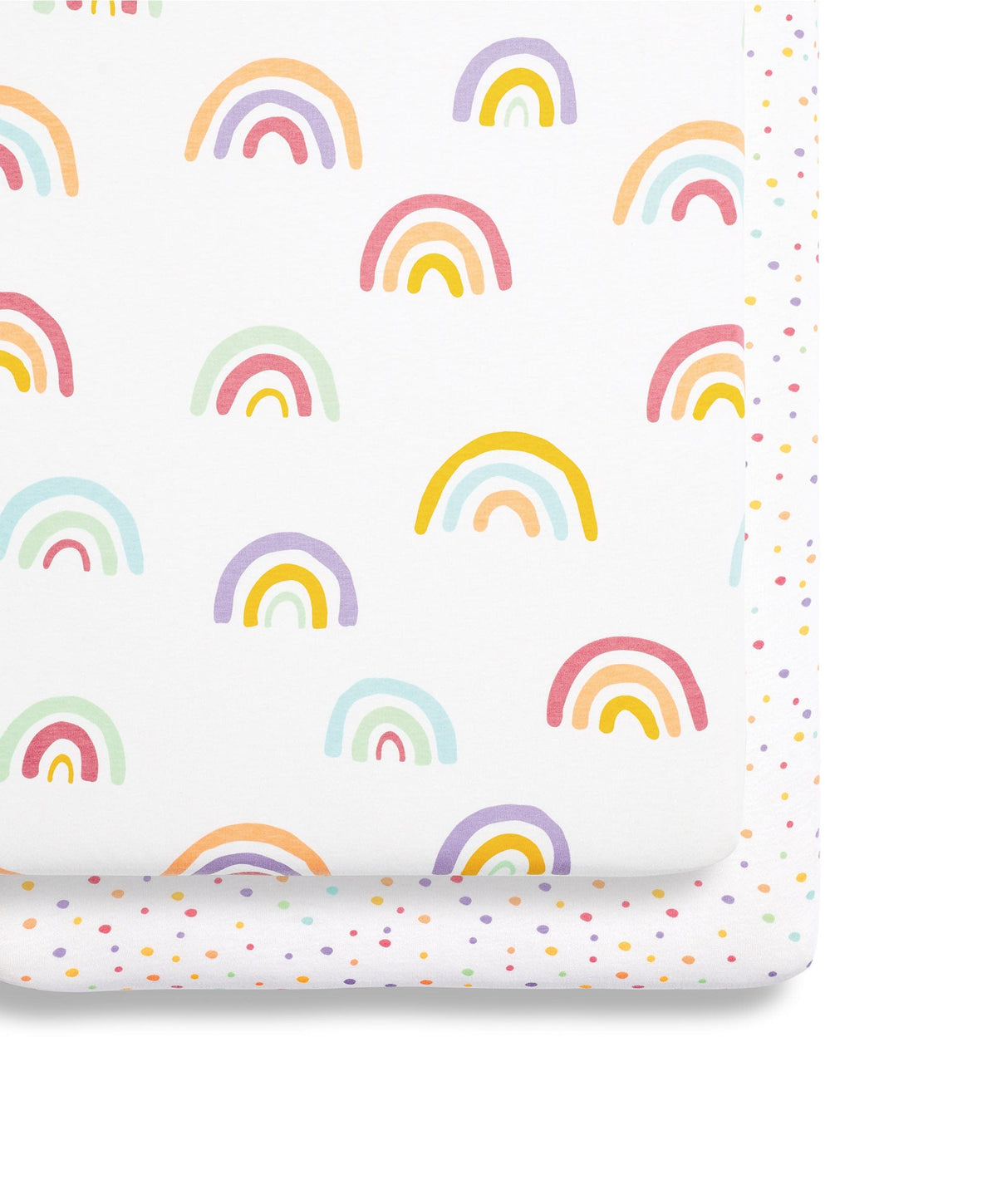Snuz Crib Sheets Snuz Fitted Crib Sheets 2 Pack - Rainbow