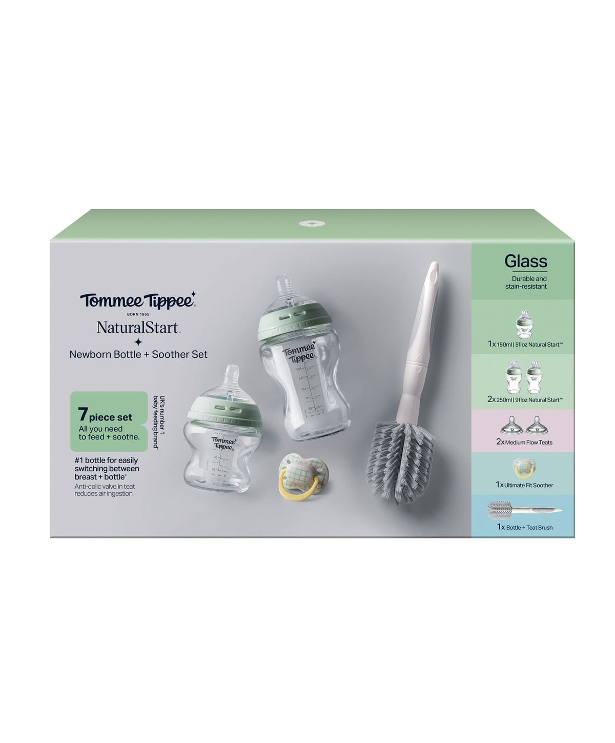 Tommee Tippee Bottle Feeding Tommee Tippee Glass Bottle Newborn Starter Set