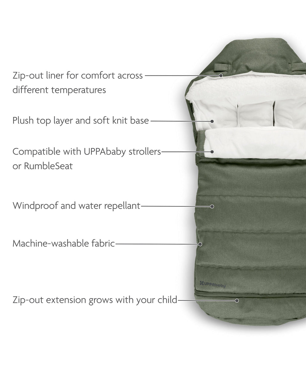 uppababy cozy ganoosh temperature UPPAbaby CozyGanoosh Footmuff – Evelyn – Mamas & Papas IE
