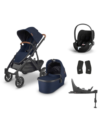 Uppababy Pushchairs IRL Uppababy Vista V2 4 Piece Bundle with Cybex Cloud T Car Seat and Base in Noa