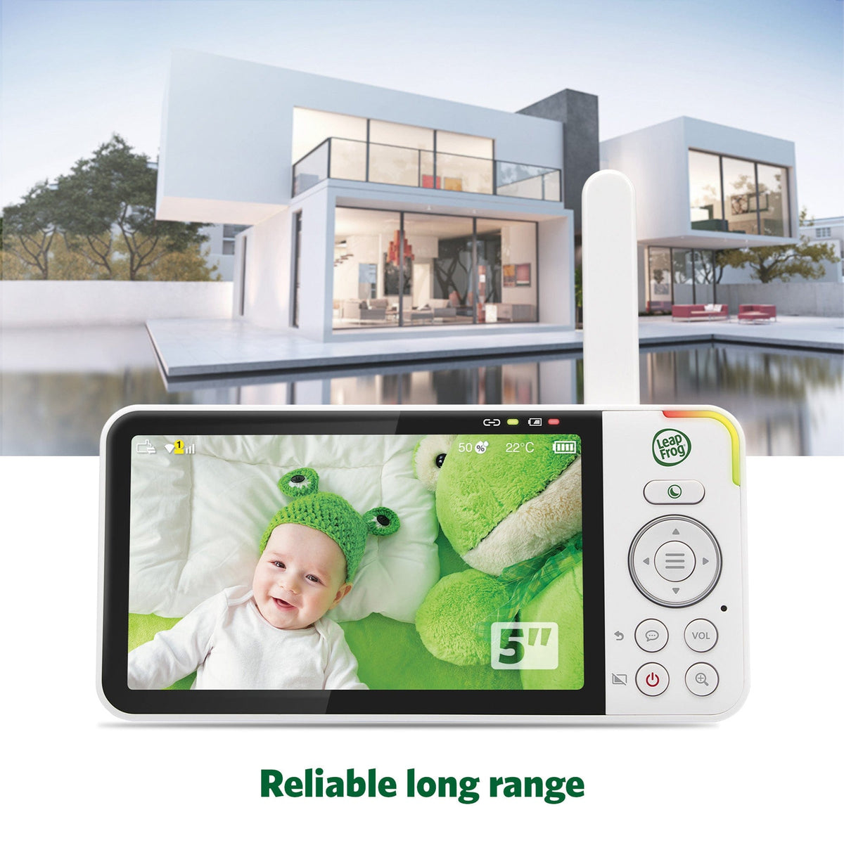 LeapFrog LF915HD 5" Video Baby Monitor with Colour Night Vision Whit
