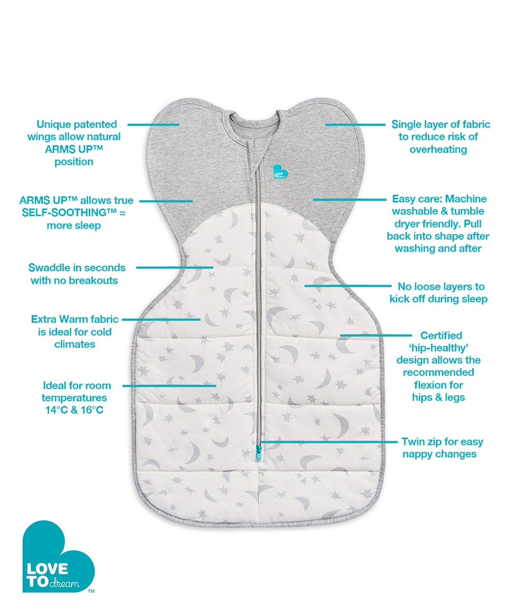 Love To Dream Stage 1 Small Swaddle UP Extra Warm for Cold Temperature