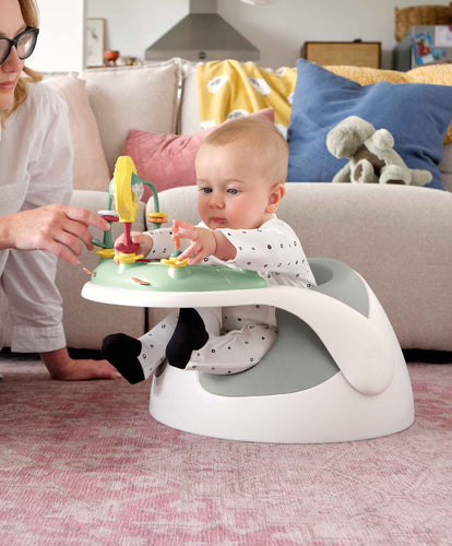 Mamas & Papas Baby Floor Seating Snug Floor Seat with Activity Tray - Pebble Grey