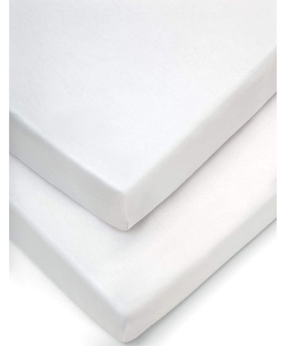 Mamas & Papas Sheets Cotbed Fitted Sheets (Pack of 2) - White