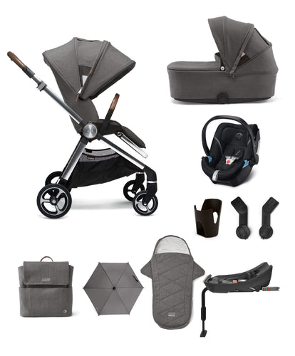 Mamas & Papas Strada Complete Kit With Aton 5 Car Seat - Grey Mist